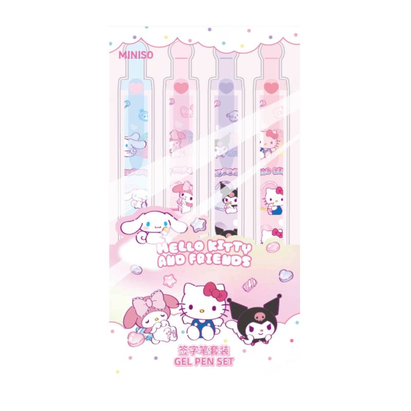 Sanrio Hello Kitty & Friends Sweet Factory Collection Gel Pen Set Of 4