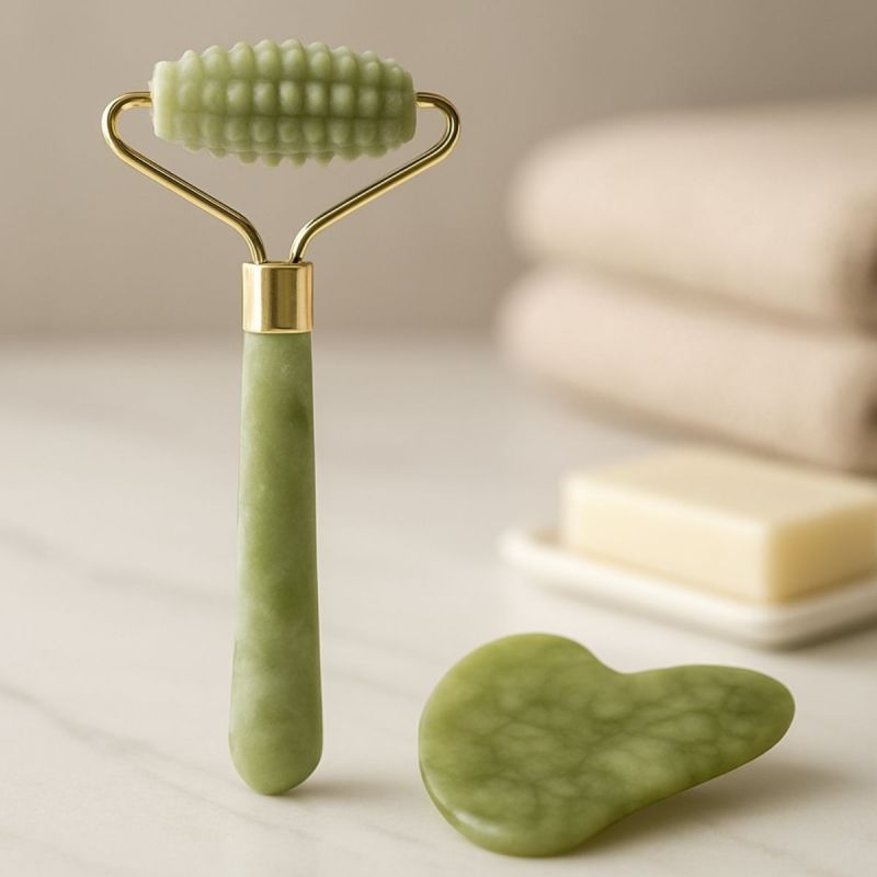MINISO Jade Massage Roller & Gua Sha Set 