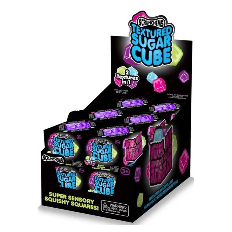 Scrunchems Textured Sugar Sensory Cube (Assorted Colours)