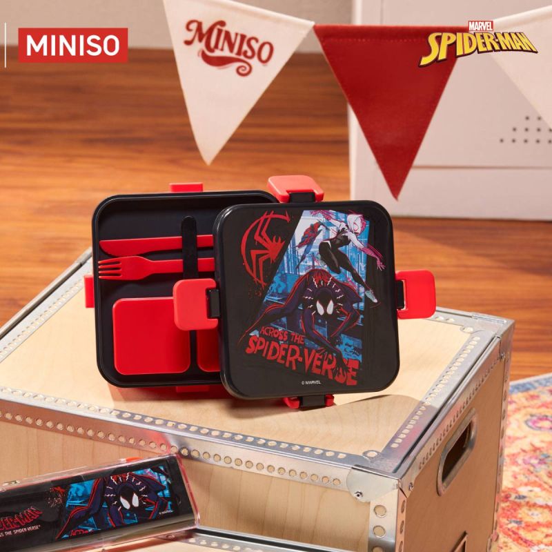 Marvel Spider-Man Across The Spider-Verse Square Lunch Box 1200ml