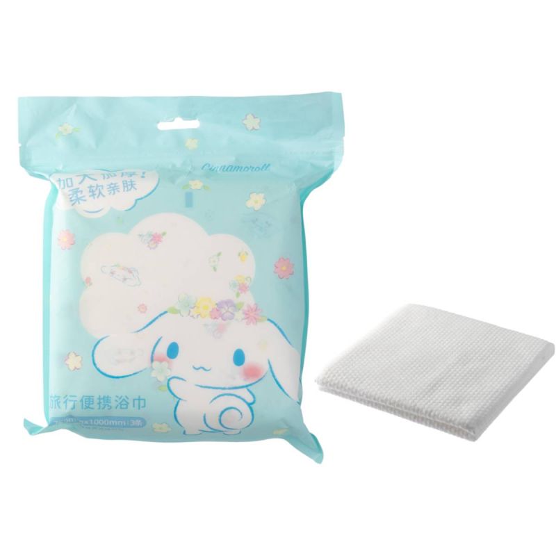 Sanrio Hello Kitty & Friends Cinnamoroll Disposable Bath Towel 2 Piece