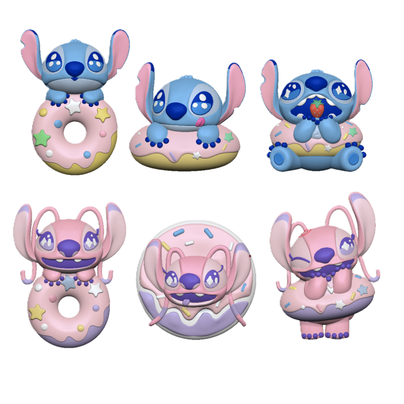 Disney Stitch Dinner Party Fridge Magnet Surprise Blind Box