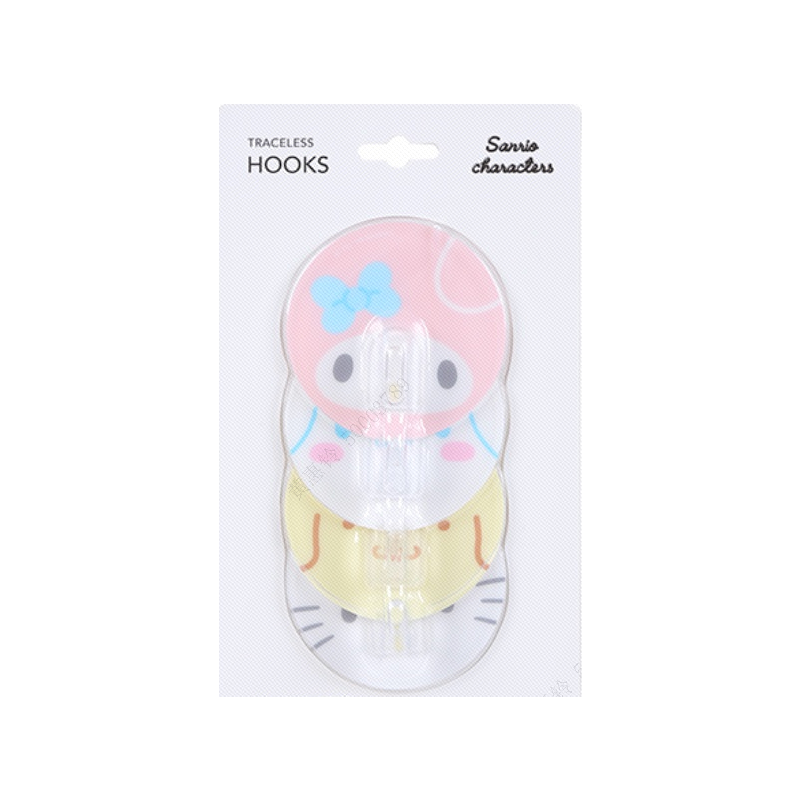 Sanrio Round Traceless Hooks 4pcs