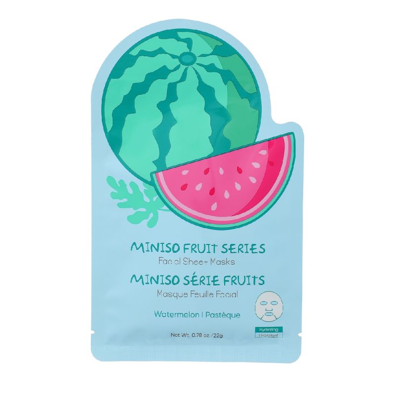 MINISO Fruit Series Hydrating Facial Sheet Mask Watermelon