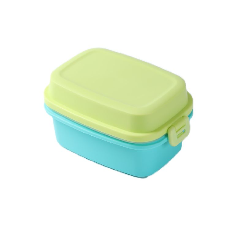 MINISO Green & Blue Double Layered Bento Box 980ml