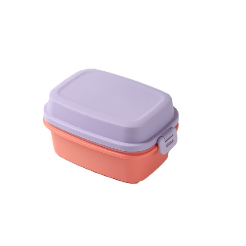 MINISO Colorful Double Layered Bento Box 980ml Orange