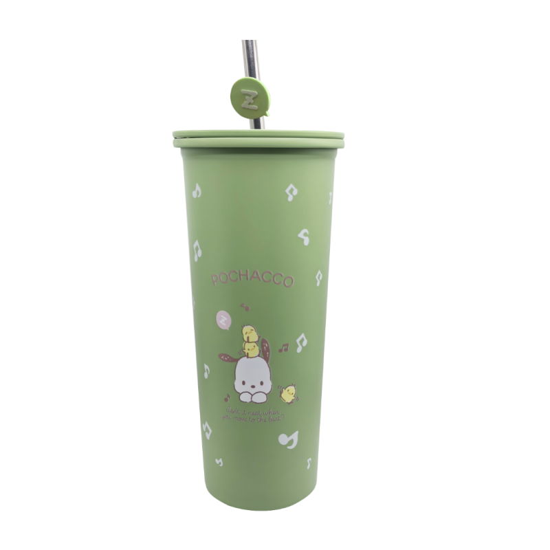Sanrio Hello Kitty & Friends Pochacco Stainless Steel Tumbler & Straw 800ml