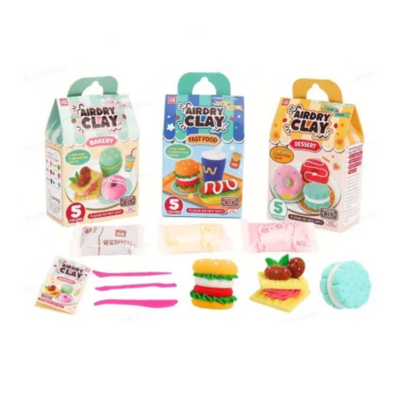 Airdry Clay Food Series Light Modelling Clay (Assorted Characters)