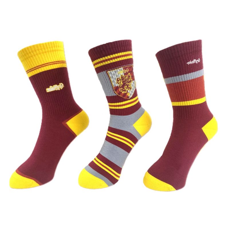Harry Potter Gryffindor 3 Pairs Crew Socks