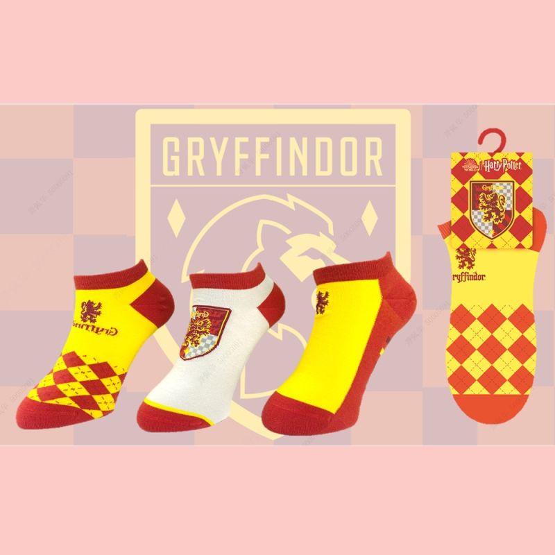 Harry Potter Gryffindor Ankle Socks 3 Pairs