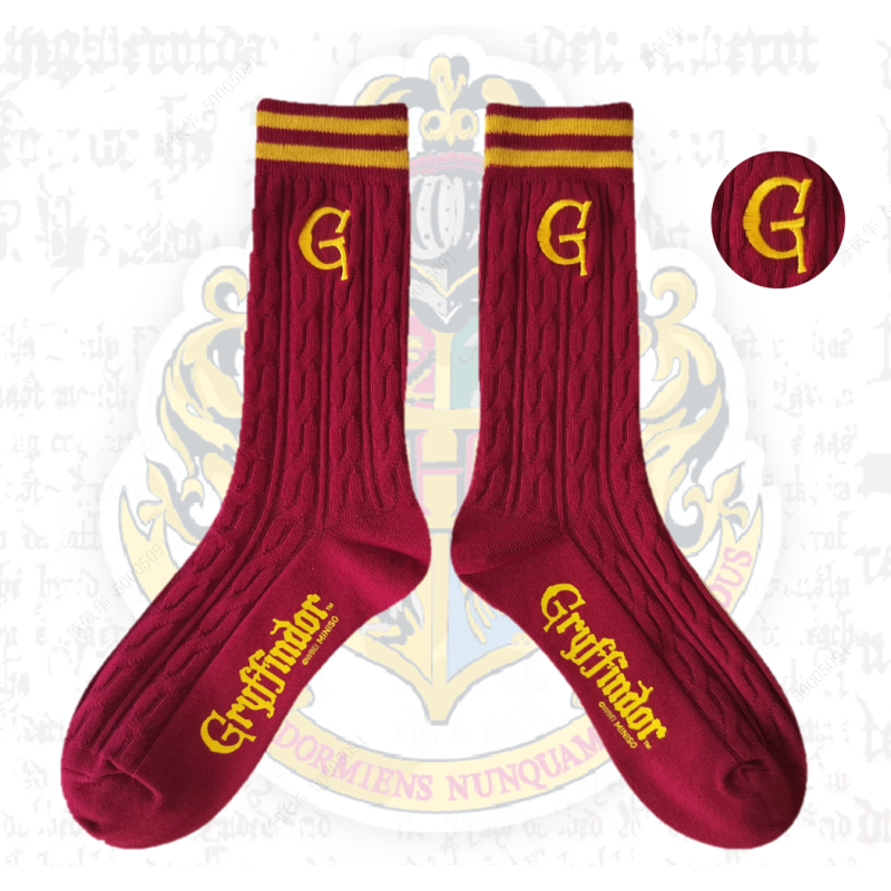 Harry Potter Gryffindor Striped Crew Socks