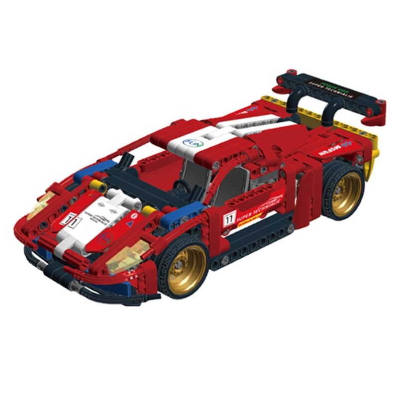 MINISO Toys Pull Back Racing Car Series Building Blocks