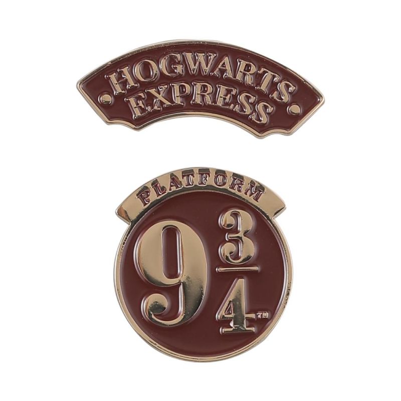 Harry Potter Hogwarts & Platform 9 3/4 Badges