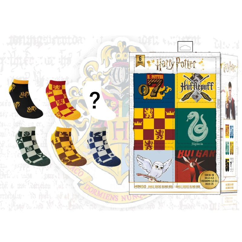 Harry Potter Ankle Socks Surprise Box 6 Pairs