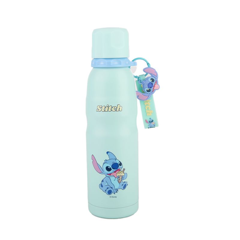 Disney Lilo & Stitch Collection Stainless Steel Insulated Water Bottle with Pendant 600ml (Stitch)
