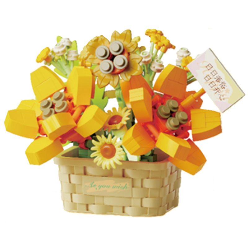 MINISO Toys Summer Yearning Flower Language Series Building Blocks