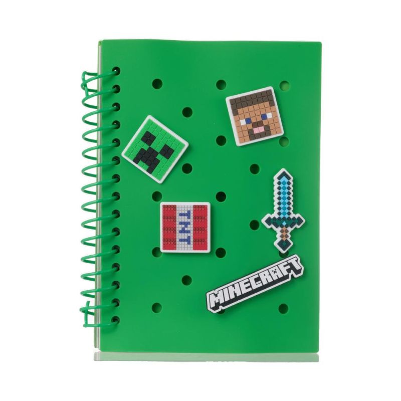 Minecraft Holes Wire Bound Notebook 80 Sheets
