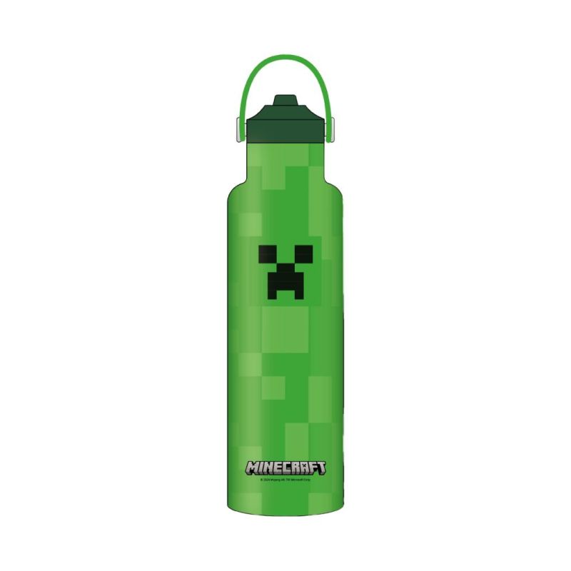 Minecraft Steel Water Bottle 750ml 