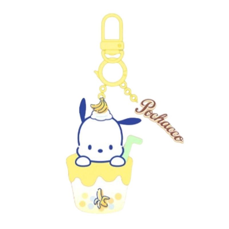Sanrio Hello Kitty & Friends Pochacco Fruit Drink Series Lighting Keychain