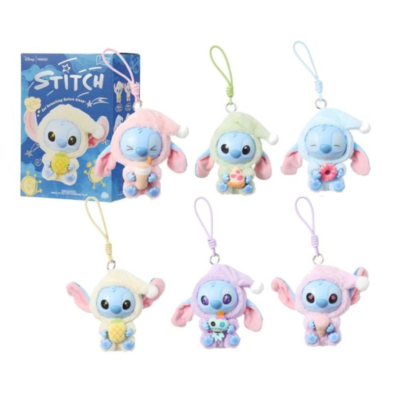 Disney Stitch Eat Something Before Sleep Collection Vinyl Face Plush Blind Box