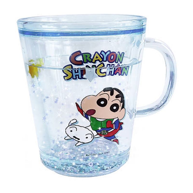 Crayon Shinchan Blue Double Wall Plastic Cup 260ml