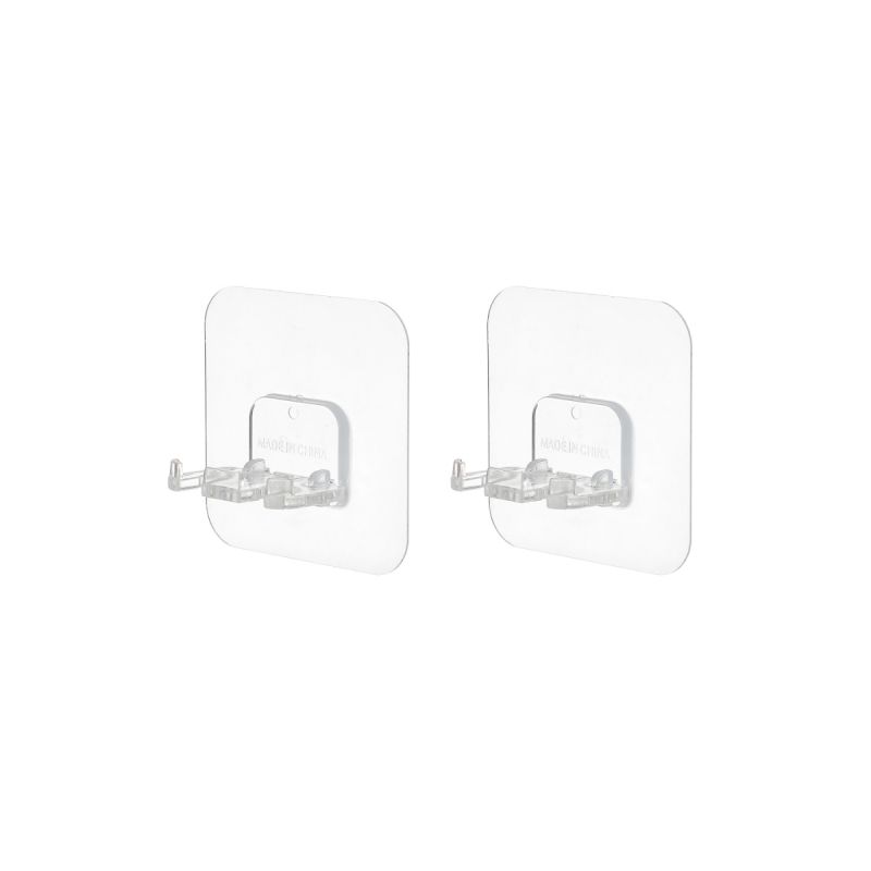 Transparent Toothbrush Rack Pack Of 2