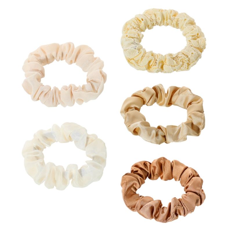 MINISO 5 Pack Little Scrunchie Hair Ties