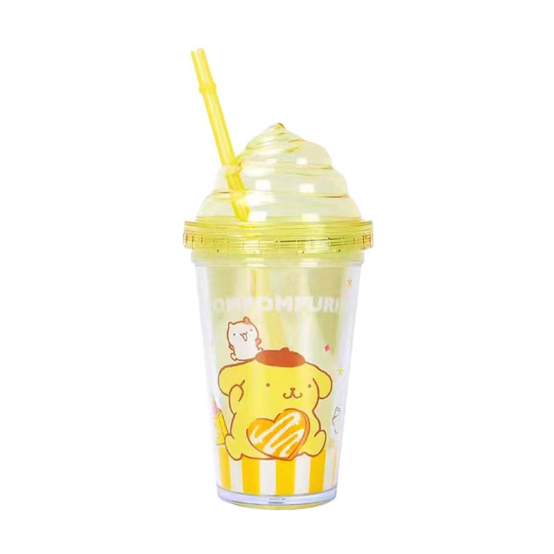 Sanrio Hello Kitty & Friends Sweet Factory Pompompurin Yellow Plastic Tumbler 320ml