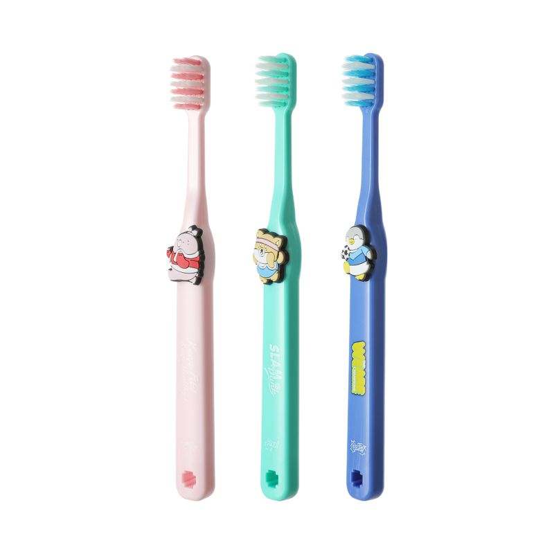 Mini Family Sports Character 3 Pack Kids Toothbrush