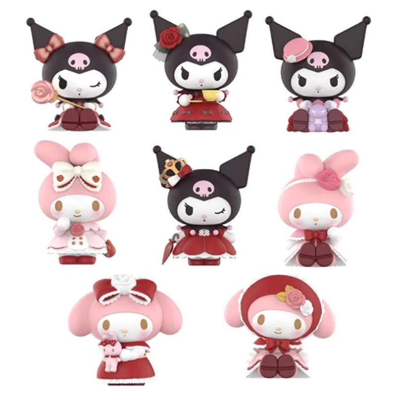 Sanrio Hello Kitty & Friends My Melody & Kuromi Rose and Earl Series Figurine Blind Box 
