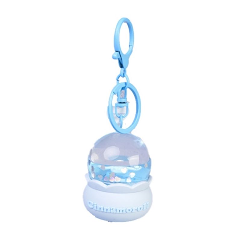 Sanrio Hello Kitty & Friends Cinnamoroll Crystal Ball Liquid Keychain