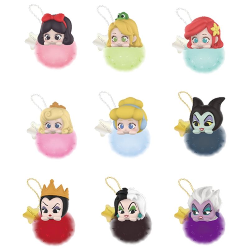 Disney Princess & Villain Fantasy Plush Ball Collection Mini Blind Box