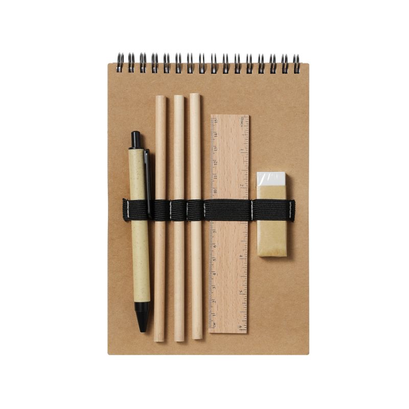 MINISO A5 Wirebound Notebook & Stationery Set