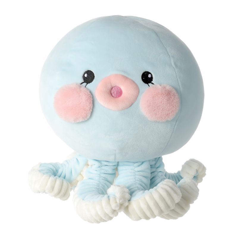 MINISO Ocean Series 9 Inch Light Blue Octopus Plush Soft Toy