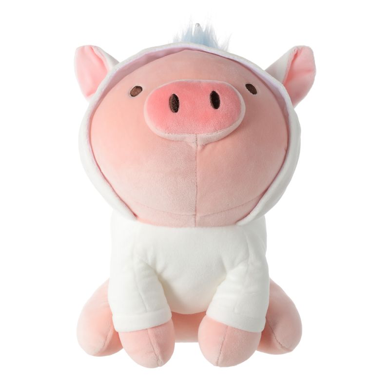 MINISO Sitting Piglet Unicorn Hat 10 Inch Plush Soft Toy