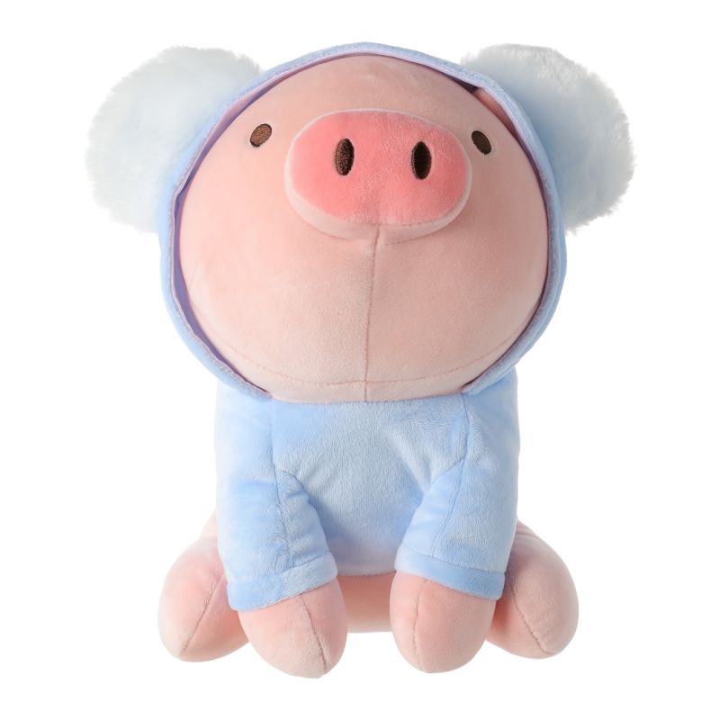MINISO Sitting Piglet Koala Hat 10 Inch Plush Soft Toy