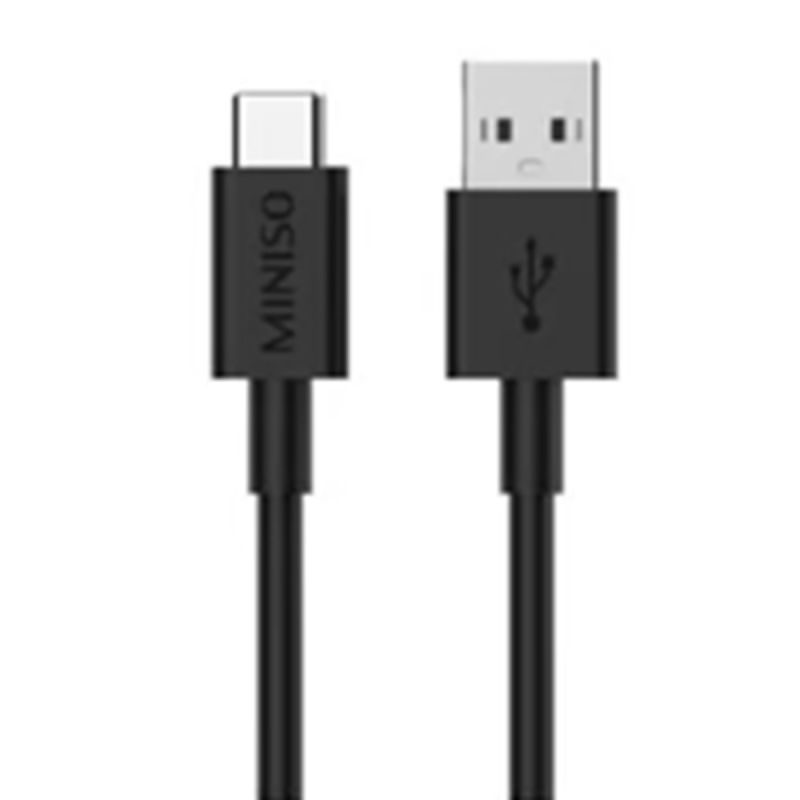MINISO 1M Black Type-C 6A Fast Charging Cable