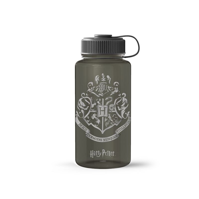 Harry Potter Hogwarts Plastic Black Cool Water Bottle With Handle 800ml