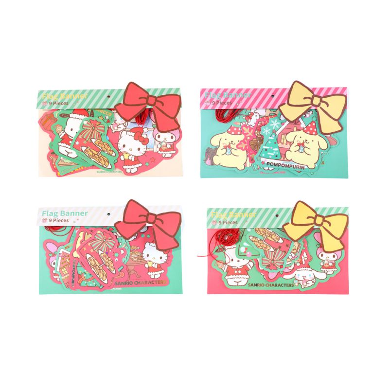 Sanrio Characters Christmas Buntin Banner Set (Assorted Characters)