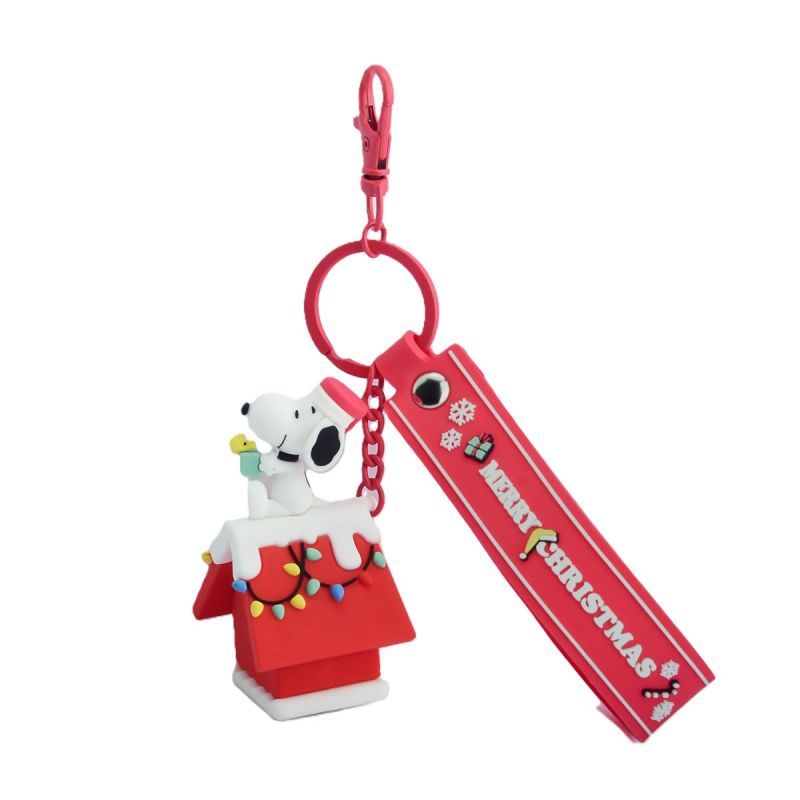 Snoopy Christmas Red Kenal PVC Keychain