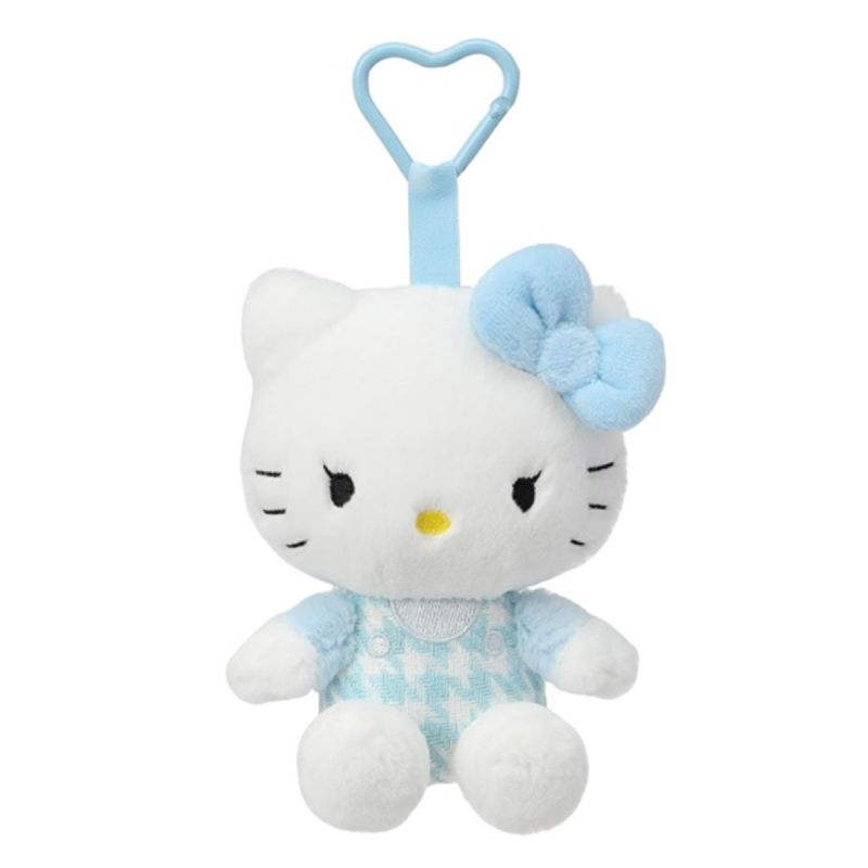 Sanrio Hello Kitty & Friends Sitting Hello Kitty 3.5 Inch Blue Plush Soft Toy Pendant