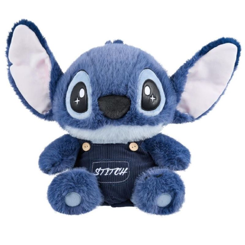 Disney Lilo & Stitch 12 Inch Stitch Sitting Dungarees Plush Soft Toy