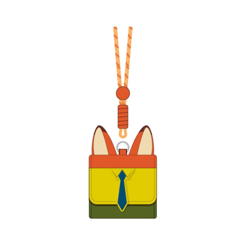 Disney Zootropolis Nick Wilde Earbud Lanyard Carry Case