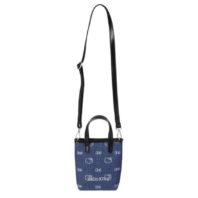 Sanrio Hello Kitty & Friends Classic Collection Denim Handheld Crossbody Bag
