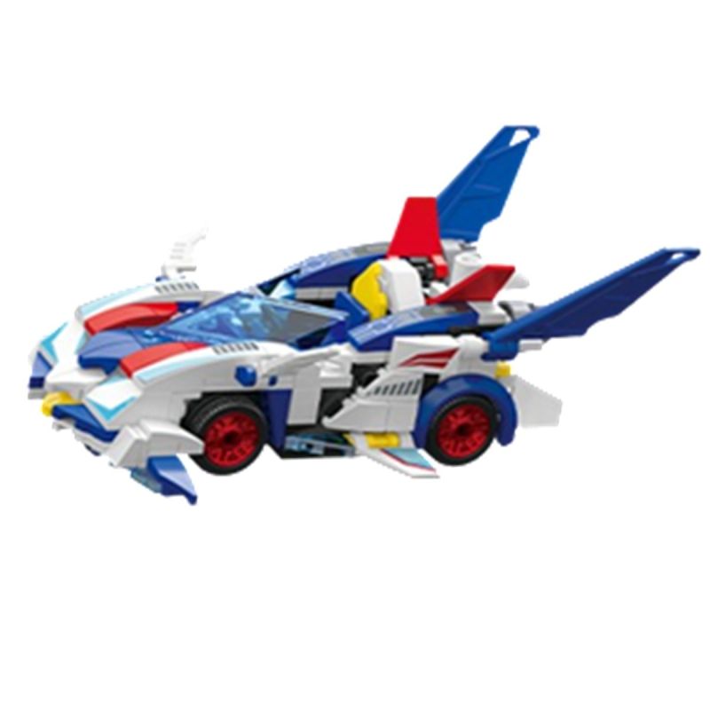 MINISO Toys Storm War Blue Car Building Blocks
