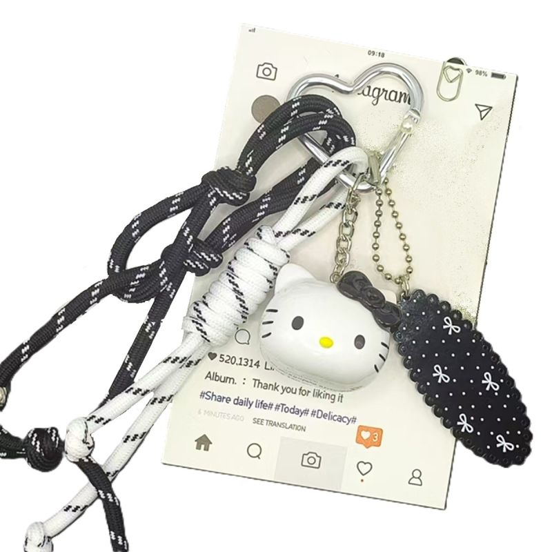 Sanrio Hello Kitty & Friends Hello Kitty Black & White Cute Face Pendant