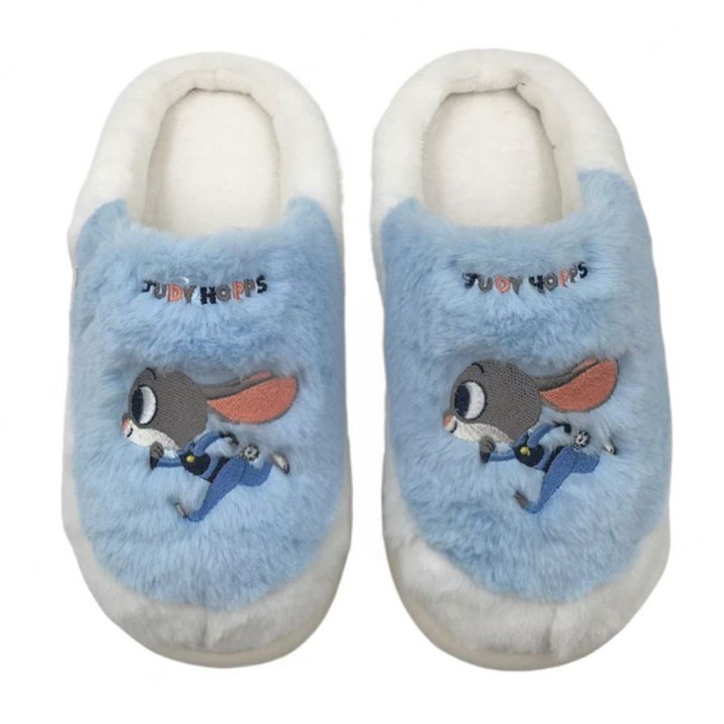 Disney Zootropolis Judy Hopps Blue Women's Plush Slippers UK Size 39-40