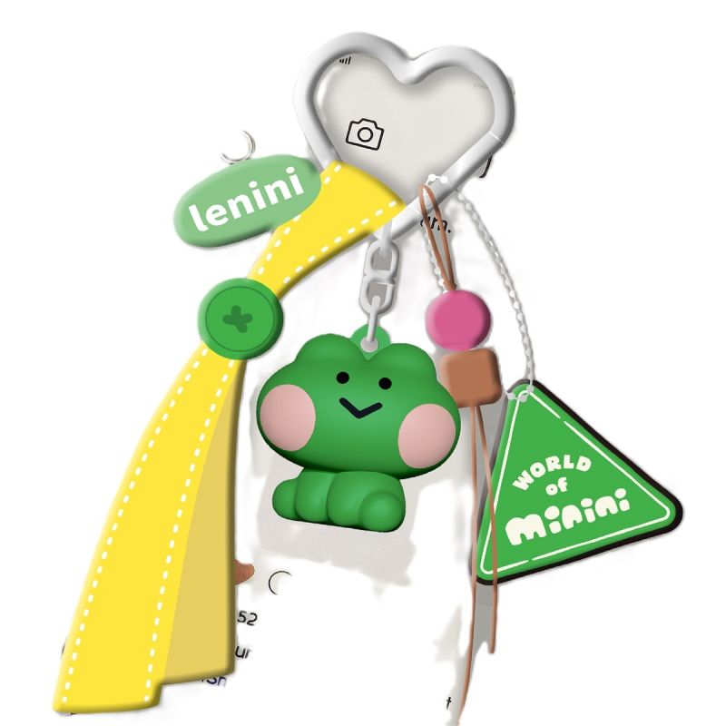 Minini Collection Dopamine Sitting-Posture 3D Keychain Lenini Character