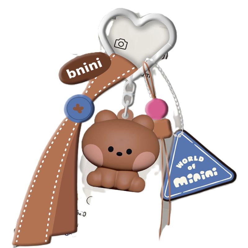 Minini Collection Dopamine Sitting Posture 3D Keychain Bnini Character