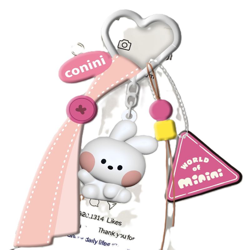 Minini Collection Dopamine Sitting-Posture 3D Keychain Conini Character